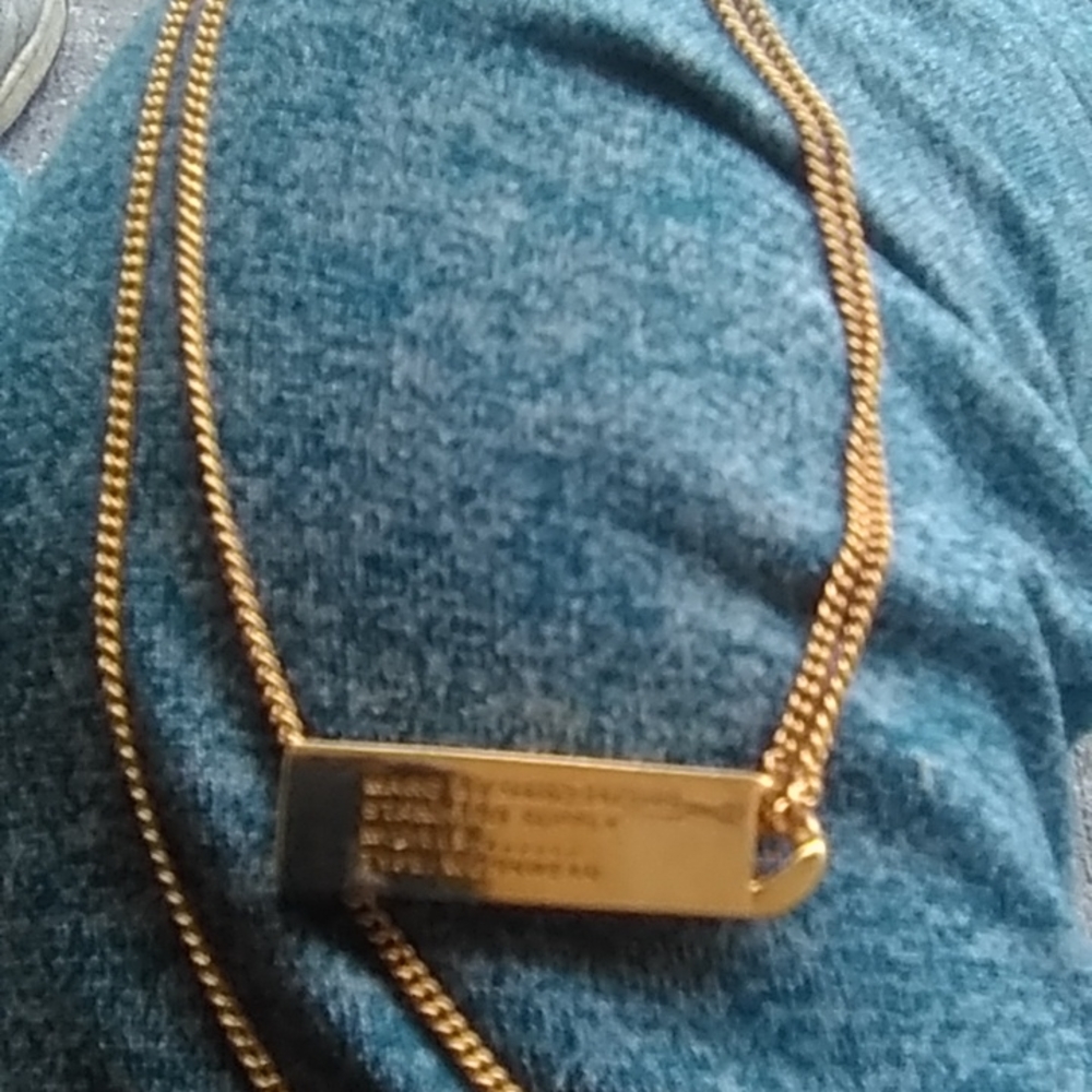 Marc by Marc Jacobs nameplate necklace